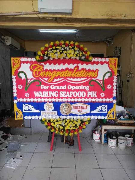 Papan Bunga Ucapan Selamat Kalitengah Wedi